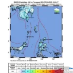 Gempa Melonguane Sulut M 7,1